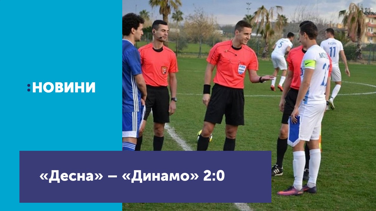 Чернігівська «Десна» перемогла грузинський футбольний клуб «Динамо»